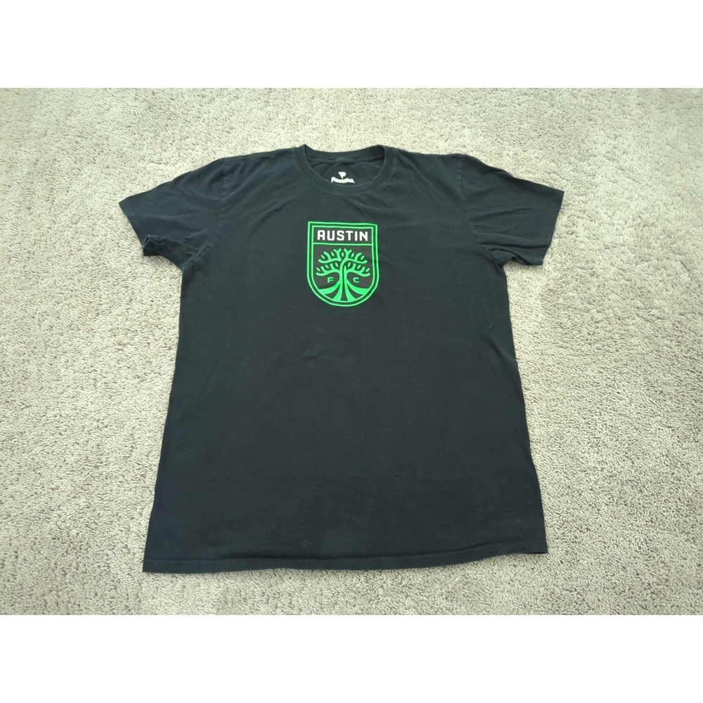 Austin Football Club T Shirt Mens Large Short Sleeve MLS Fanatics Black